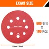 Awutzut 125mm Sanding Discs 600 Grit for 5 inch Discs