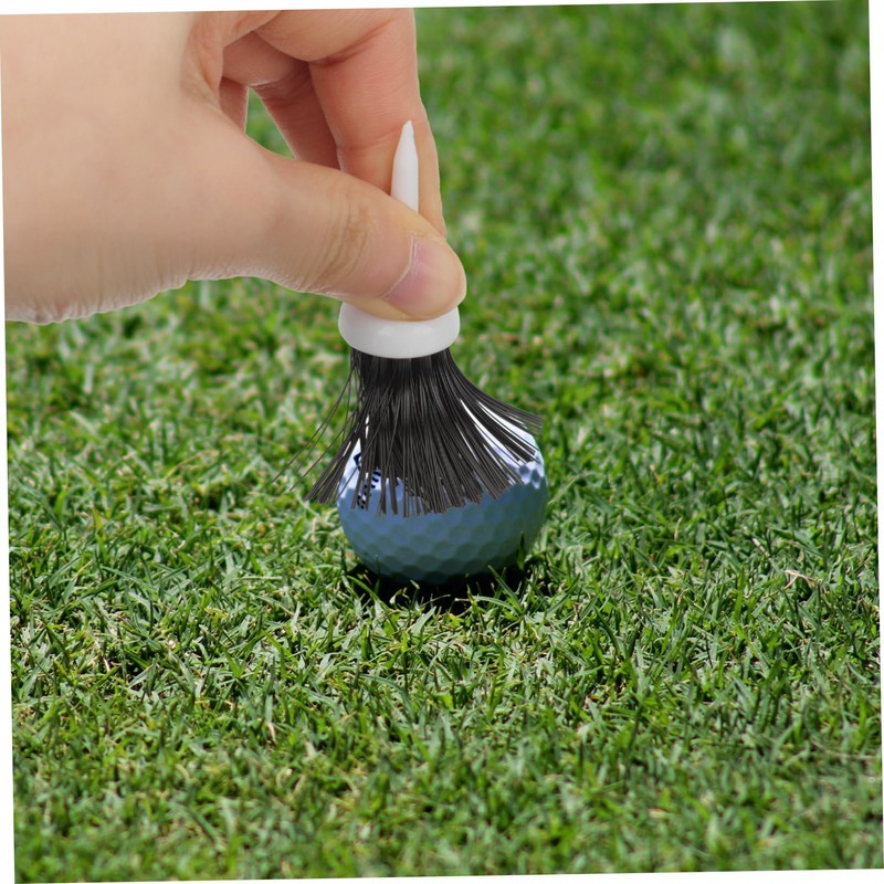 BIUDECO 10pcs Golfing Tee Brush Plastic Golf Tees Cleaning Brush