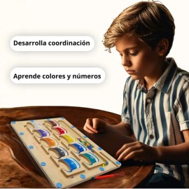 Laberinto Magnético Montessori Edu Tree 3 Didáctico Premium                                                                                           