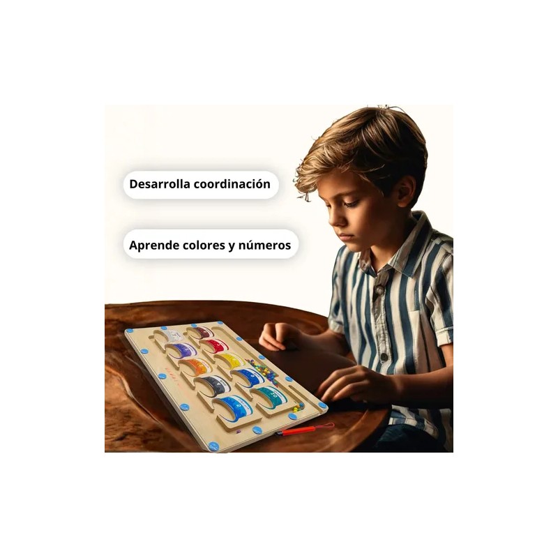 Laberinto Magnético Montessori Edu Tree 3 Didáctico Premium