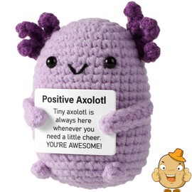 KAZGVN Pocket Hug, Emotional Support Potato, Knitted Potato Plush Doll With Card, Cute Potato Birthday Gifts Friends Party Decoration Good Luck Charm Emotional Support Potato (Purple)