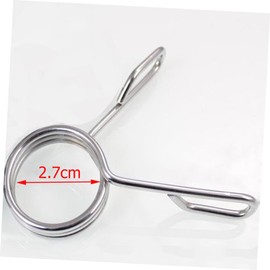 Outanaya 5Pcs Spring Clip Collars for Weightlifting Barbell Clamp for Powerlifting and Cross Fit Durable Construction Design for Gym Use