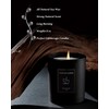 Premium Smoke & Vanilla Candles,Black Scented Candles for Men,Aromatherapy for