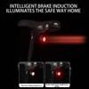 Cycling Taillights | Smart Waterproof Bike Tail Light Brake Sensing,Magnetic