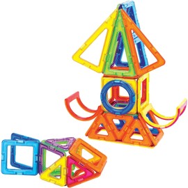 Magformers Basic 42-Piece Set | Magnetic Tiles Building Blocks, Educational Kit, STEM Toy Set | Magnetic Building Tiles for Kids to Develop Problem-Solving Abilities and Shape Recognition