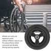 6in Wheelchair Wheel PU Non Slip Wear Resistant Strong Bearing