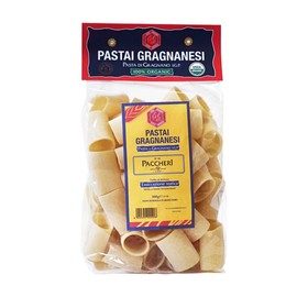 Paccheri Organic Italian Pasta di Gragnano I.G.P. | Pastai Gragnanesi | USDA Certified Organic| 17.6oz (500g) | Pack of 4