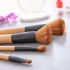 InnovaGoods - 5 Piece Wooden Makeup Brush Set with Carry