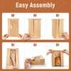 220 Pcs Paper Bread Bags with Tin Tie Tab, Includes