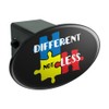 GRAPHICS & MORE Different Not Less Autism Puzzle Pieces Oval