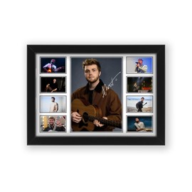 Alex Warren Signed Poster Print- Limited Edition Autograph Fan Gift – Collectible Memorabilia Merchandise (Framed, A4 (30x20cm))
