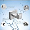 SHUNLI 2PCS Bathroom Towel Hooks Coat Hook, Brushed Nickel Wall