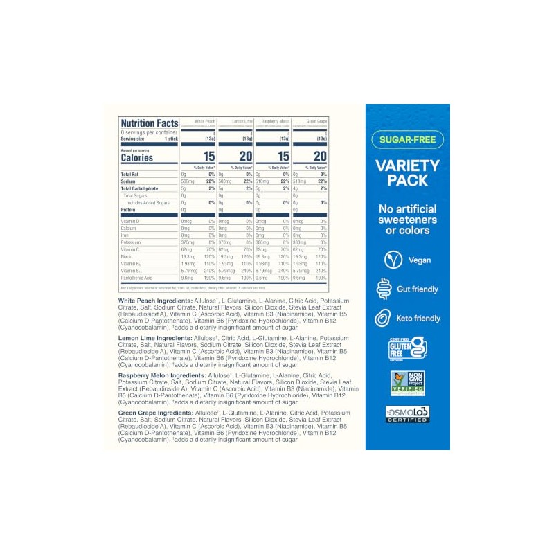 Liquid I.V.- “® Multiplicador de Hidratación Sin Azúcar Melón Frambuesa,