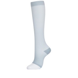 ASHIKA Stocking Eyelet Toeless (Light Grey, L)