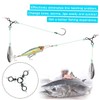 Totority 50pcs Fishing Swivels Connector Way Fishing Swivels for Tackle