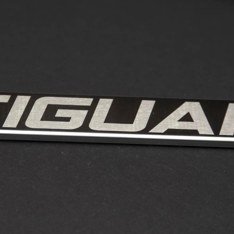 KA Depot One Tiguan Laser Engraved Stainless Steel License Plate
