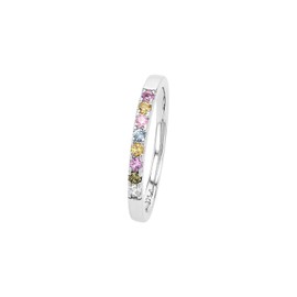 s.Oliver 2037842 Women's Ring 925 Sterling Silver with Synthetic Zirconia Silver Comes in Jewellery Gift Box, Sterling Silver, Synthetic zirconia.