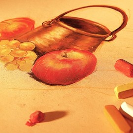 Clairefontaine 96007C Blocco collato Pastelmat n°2 - 12 Fogli di carta Speciale per Pastelli secchi - 24x30 cm 360g - 4 Colori Assortiti - Divisori in carta Cristal