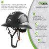 GREEN DEVIL Full Brim Hard Hat with Built-in Visor Vented