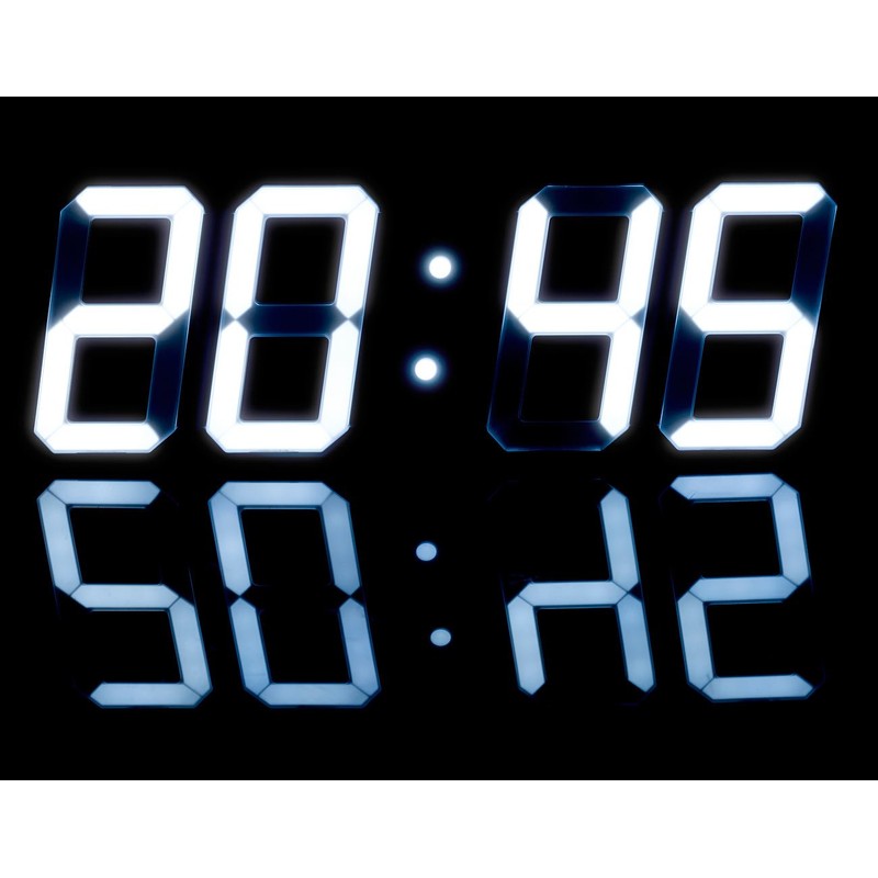 Lunartec Digital Wall Clock: Digital Jumbo LED Table & Wall