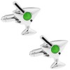 cocktail cufflinks cufflinks n02653, Green, No Gemstone