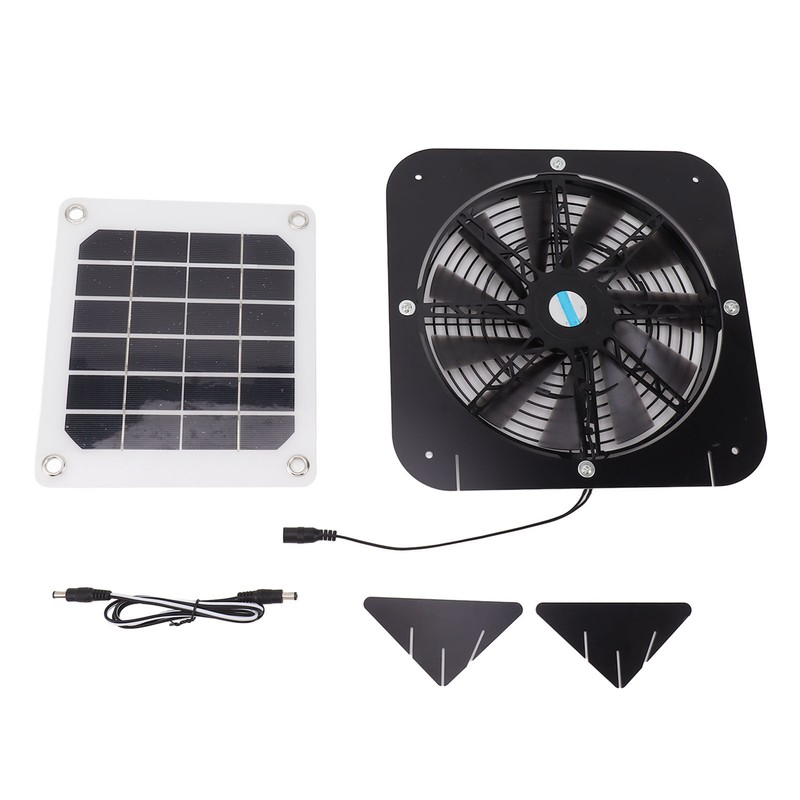 Solar Exhaust Fan 100W Solar Panel with 13.5inch Fan Waterproof