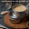 uxcell 2 Oz Tin Cans, 48 Pcs Aluminum Round Tins,