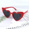 YooThink Heart Shaped Sunglasses for Women,Vintage Cat Eye Mod Style