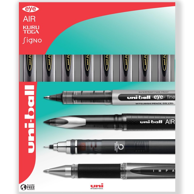 uni-ball SN-220 Power Tank Retractable Ballpoint Pen 1.0mm Black Ink