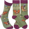 Primitives by Kathy Socks - Anti-Social Butterfly, One Size, Unisex,