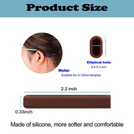 Glasses Ear Cushion, Non Slip Soft Silicone Eyeglass Ear Cushions, Anti-Slip Comfort Eyeglasses Temple Tips Sleeve Retainer, Comfort Eye Glass Ear Grips, Glasses Accessories (3 White Pairs)