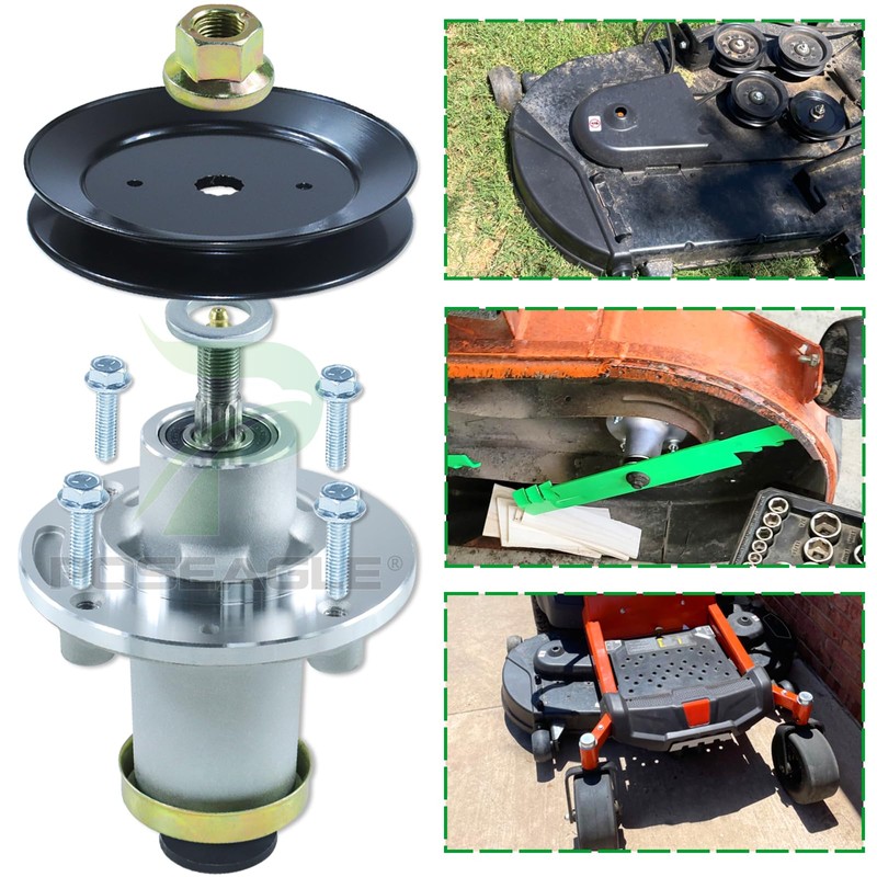 POSEAGLE Pre-Greased 539112170 Spindle Assembly with 532153535 Spindle Pulley for
