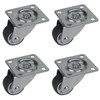 Dörner + Helmer Furniture Swivel Castor with Soft Wheel and