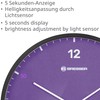 Bresser MyTime LEDsec Radio-Controlled Clock with 24 cm Dial, LED