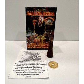 Perfumería Industrial Perú JABON GALLINA NEGRA elimina  y limpia brujeria INCL. incienso oracion amuleto