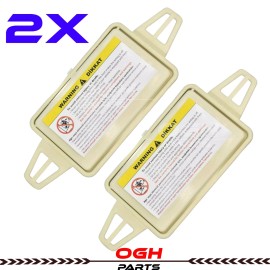 OGH Parts Sun Visor Shade Mirror Cover Beige For Mercedes W211 E320 E350 E500 E550 1 PAIR