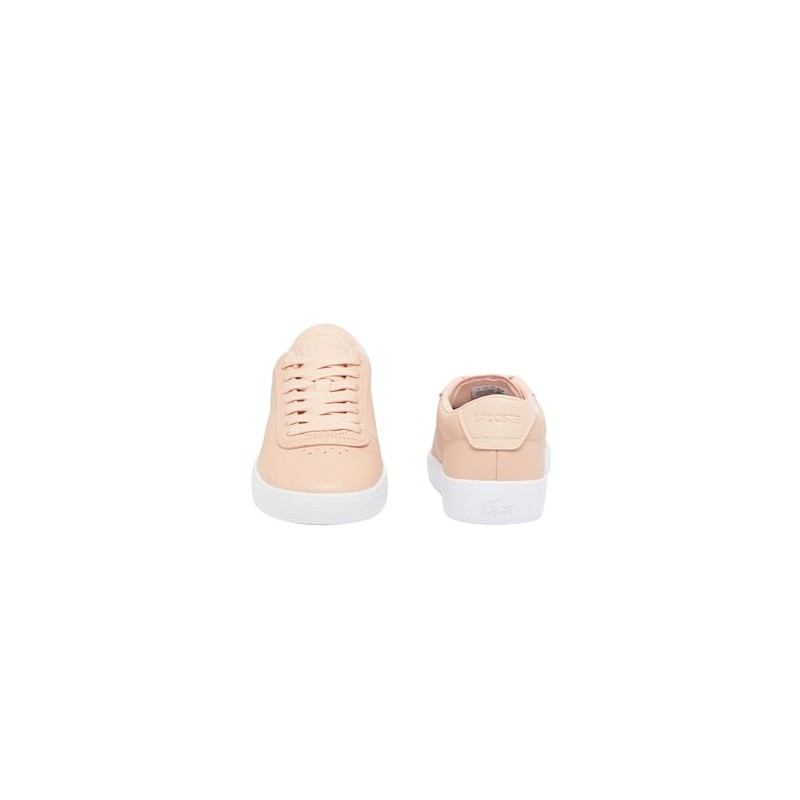 Lacoste Tenis Sneakers Baseshot EVO para Mujer, Rosado, 24.5 cm