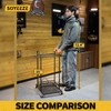 SOYEEZE Garden Tool Organizer with Lockable Wheels, Heavy Duty 3-Tier
