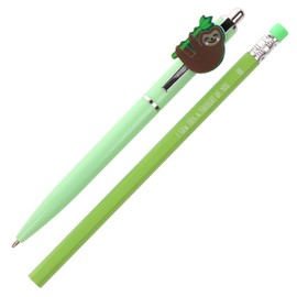 Stands Out, Supplying Outstanding Gifts Sloth Tree Pen and Pencil Set Kids Charm Topper School Stationary Kits Gift