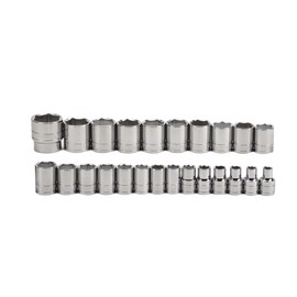 Williams JHW32941 1/2-Inch Drive 6-Point Metric Shallow Socket 24-Piece Set