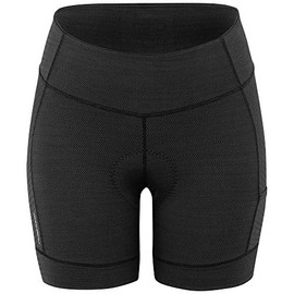 Louis Garneau, Women's Fit Sensor Texture 5.5 Shorts, Black, S