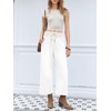 Cicy Bell Women's Wide Leg Jeans Casual Drawstring High Wasit