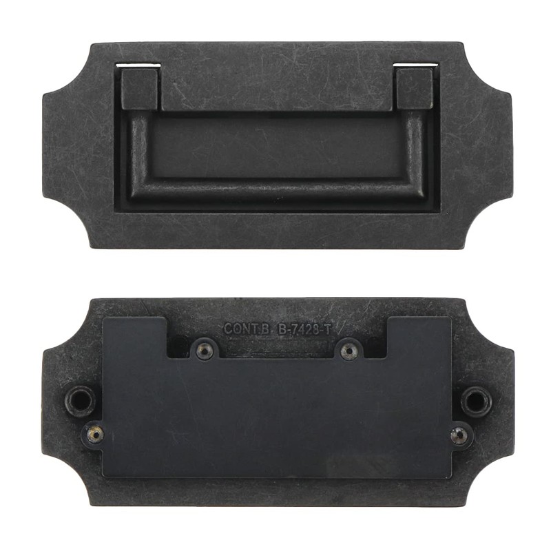Antrader 2 Pcs Zinc Alloy Handle Drawer Hidden Drawer Cabinet