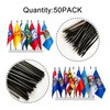 Consummate 50 State Flags Set Small Mini Hand Held Stick
