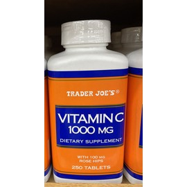 Trader Joe's Vitamin C 1000 MG With 100 MG Rose Hips 250 Tablets