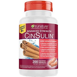Trunature Advanced Strength Cinsulin 510 Capsules , TruNature-ir