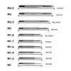Gasea 10pcs Mini Machine Hand Tap Set Straight Fluted Hand