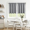 MRTREES Kitchen Waterproof Curtains, Blackout Thermal Curtains with Rod Pocket