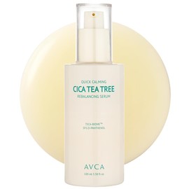 AVCA Quick Calming Cica Tea Tree Serum for Clarified and Even-Looking Skin 100ml/3.38Oz