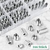 166 Pieces M6 M8 Threaded Insert for Wood Furniture Hex